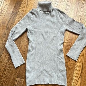 Grey turtleneck sweater